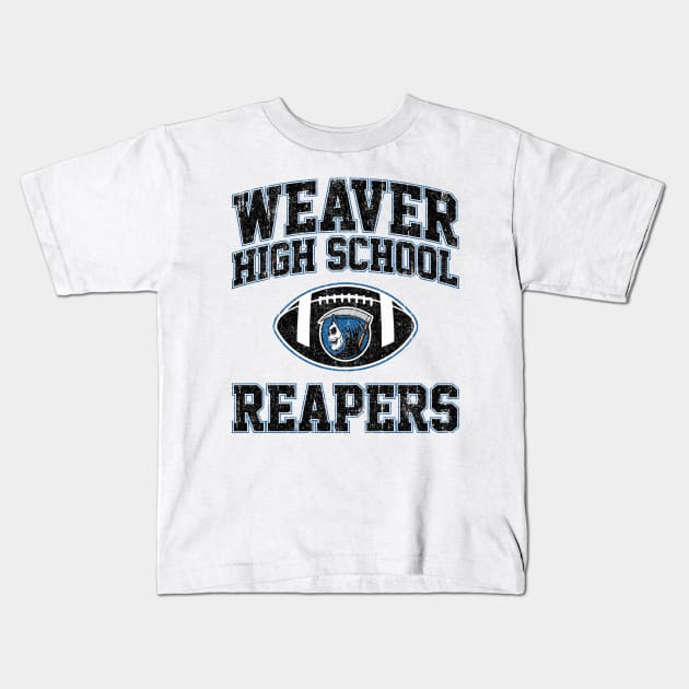 Weaver High School Reapers Football (Scream) Variant Kids T-Shirt by huckblade